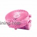 Jili Online Mini Portable Foldable Cooler Handheld Fan Battery Operated Rechargable - Pink  220x100x30MM - B0725CWWD5
